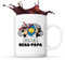 Mug Super Beau-papa | Tasse Céramique Famille Papa Fête des Pères Cadeau Noël Anniversaire Homme
