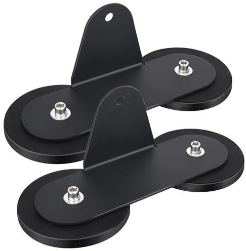 OCEUMAOA Magnetischer Dachträger Magnetisches Arbeitslicht Arbeitsscheinwerfer Lightbar Magnetic Base Starker Magnetisch Geeignet für Autos Feste Kameras,Lichter(rechtwinklige Klammer) 2 Sätze