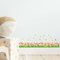 astylishome Wandtattoo Kinderzimmer Garten Blumen Wandaufkleber Blume Gras Blumenwiese Wandsticker Wanddeko für Wohnzimmer Schlafzimmer Tapete Selbstklebende Mädchen 0301