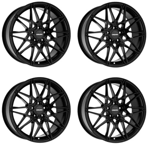 4x Carmani Felgen Alufelgen 18 Knut 8,0x18 ET30 5x112 black matt kompatibel mit Seat Alhambra Altea Ateca Exeo Leon Tarraco