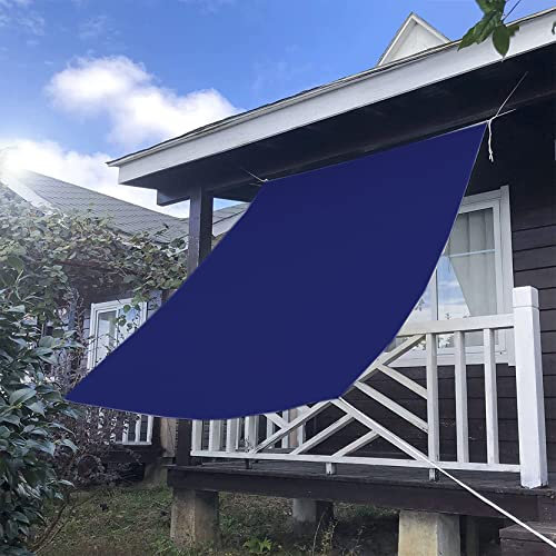 Extra Large 1.3x3.6m Sun Shade Sail with Windproof Design UV Resistant Awning for Garden and Outdoor Activities Navy Blue Color