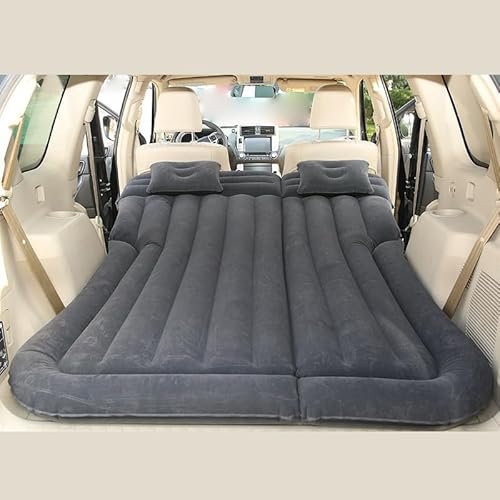AIMXGBPS Auto Kofferraum Matratze Luftmatratze with Luftpumpe 2 Personen Outdoor Camping Reisen Luftbetten, für Acura SUV RDX/MDX/ZDX SUV,E Black+Foot Socket