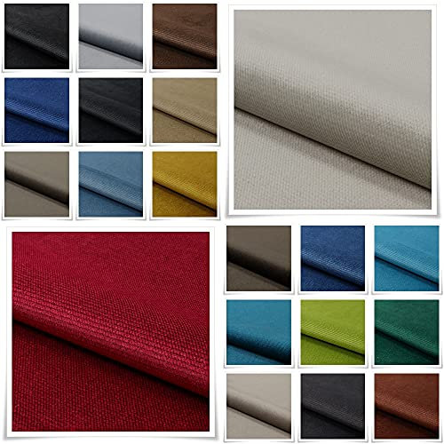 Fabreco - KRONTOS Microfaser Velours Meterware – Materialprobe 5x5 cm - Weicher und strapazierfähiger Möbelstoff, vielseitiger Polsterstoff und Samtstoff in Uni-Farben, ideal für Sofas und Stühle