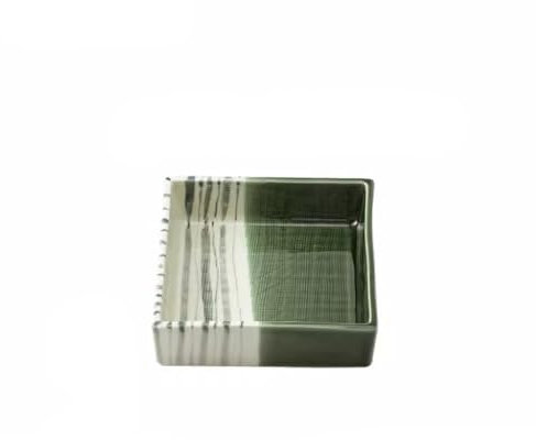 KWMAEEUID Platos de Cena Grandes Modernos Plato Cuadrado Plato Cuadrado de cerámica Plato de Plato de 5 Pulgadas para el hogar Plato de pastelería China Plato de Plato frío Platos de Cena apilables