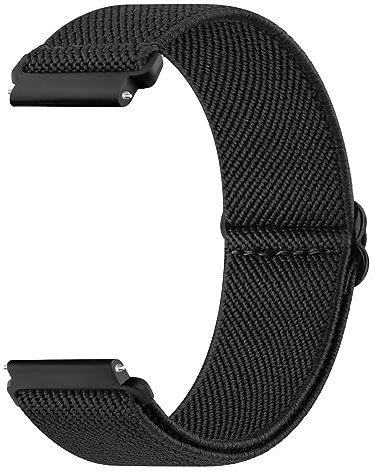 Amzpas Armband für Polar ignite/ignite 2 / ignite 3 Armband Damen Herren,Nylon Verstellbares Ersatzarmbänder für Fitbit Polar Unite/Pacer/Pacer Pro(Schwarz)