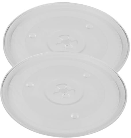 CONGARTENO 2stücke Glasdrehteller Für Mikrowelle Ersatz-mikrowellen-glasteller Für Mikrowelle Und Backofen Geeignet Robust Und Langlebig