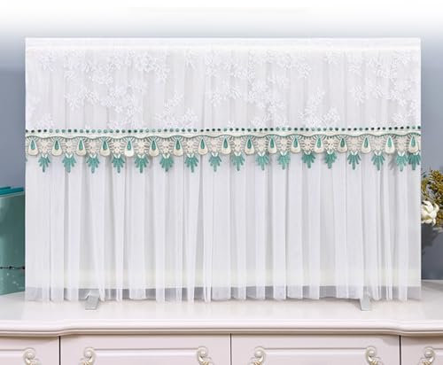 LIANTIAN Protection d'écran TV en Gaze, boîtier TV Universel pour Le déplacement, adapté à Divers téléviseurs, Housse Anti-poussière pour téléviseurs LCD LED(A,110 * 65cm)