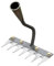 MagiDeal Râteau de Désherbage de Jardin, Outils Jardinage Rateau de Desherbage, Rateau de Désherbage Berthaus en Acier Gardenage, pour Désherbage, Ameublissement du Sol, Semis, 7 Dents