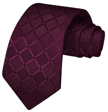OcioDual Corbata Berenjena, Corbata Hombre con Pañuelo de Bolsillo | Conjunto Elegante para Celebraciones, Eventos, Corbatas Bodas, Fiestas, Corbatas de Hombre para Regalo, Mens Tie