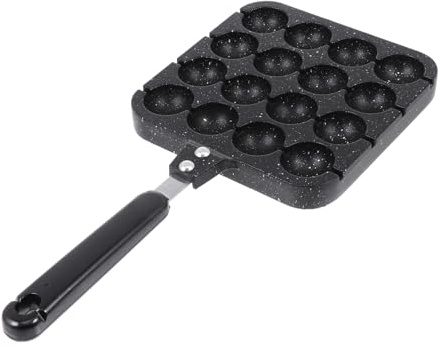 FUNNETOYU Non Stick Octopus Baking Pan with Heat Resistant Handle Even Heating Kitchen Mold for Fish Eggs and Snacks Ergonomic Wear Resistant Tray Bake