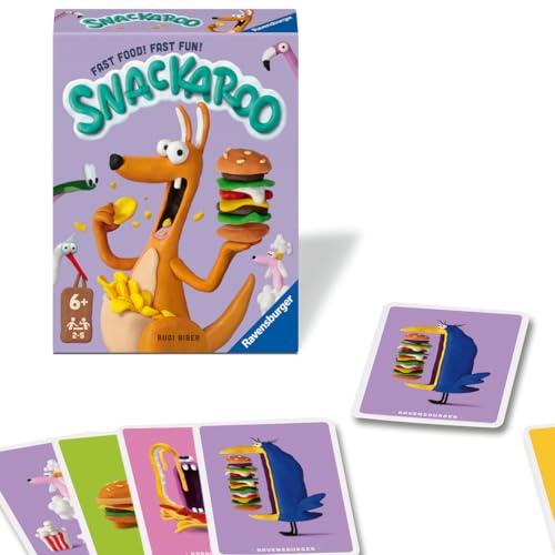 Ravensburger Snackaroo Card Game - Card game for kids, aged 6 up
