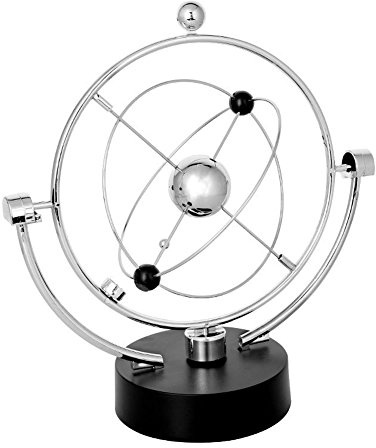 ULIJTH Orbital Revolving Gadget Motion Desk Office Art Decor Toy Gift Stationery Stickers