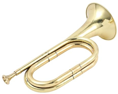 Kavallerie-Trompete, Signalhorn - Wasserhähne für Blechblasinstrumente Bugle,Spielzeugtrompete Gold, Musikinstrumente für Band und Orchester, modische Kavallerie-Trompete für