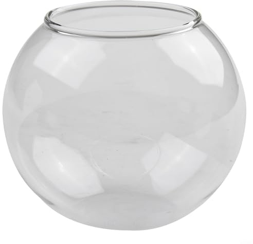 Glaskugel-Terrarium-Behälter mit Loch, offenes Mund-Design für Sukkulenten und Kerzenhalter, geeignet für Garten, Party, Hochzeitsdekoration (B)