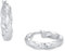 Amor Creolen 925 Sterling Silber Damen Ohrschmuck, 2,2 cm, Silber, Kommt in Schmuck Geschenk Box, 2017275