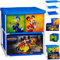 alles-meine.de GmbH Kinderregal mit 3 Aufbewahrungsboxen - - Mickey Mouse - 60 cm - für Kinder - Boxen aus Stoff - Kommode/Regal/Kindermöbel für Jungen - Kinderzimmer - Schub..