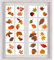 AIEX 200 Stück Herbst Blätter Fensteraufkleber Thanksgiving Fenster haftet Herbst Blätter Thanksgiving Dekorationen Saisonale Urlaub Fenster Aufkleber