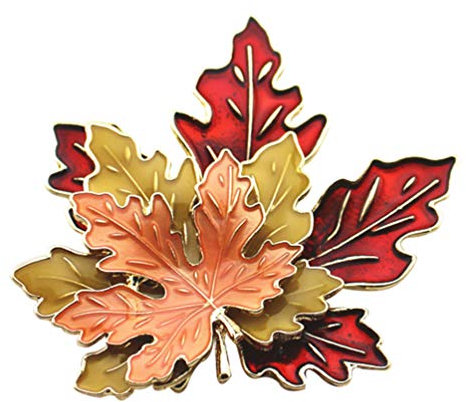 Broche en Forme de Feuille d'érable Broche d'automne Broche d'automne Bijoux Corset pour Chemisier, Veste, Manteau, à Main, de Remerciement (Assorti)