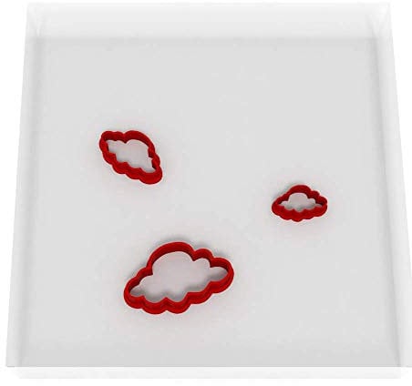 Mini/Tiny Cloud Set of 3 Value Fondant Cutter 1.5CM + 2CM + 3CM - 3