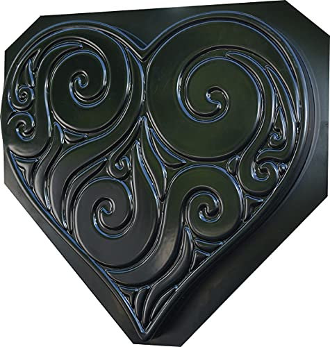 Deko-Herz Kunststoff Formen Gießformen Beton und Gips Gartenweg S31(S)