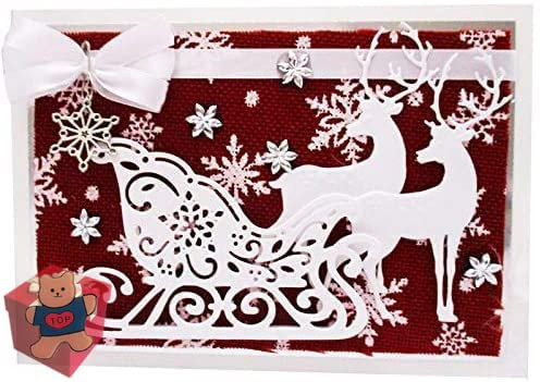 Weihnachts-Hirsch-Stanzformen für Kartenherstellung, Weihnachts-Hirsch, Stanzschablonen für DIY, Scrapbooking, Fotoalbum, dekorative