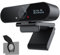 Smilodon Autofocus Webcam 1080P Pro mit verbessertem Mikrofon, Sichtschutzabdeckung, Stativ, für Konferenzen, Live-Streaming, Aufnahme, kompatibel mit Skype/Teams/Zoom/YouTube
