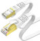 KASIMO Cavo Ethernet Cat 7 Piatto, Cavo di Rete RJ45, Internet Alta velocità 10 Gbps / 600 MHz – Cavo LAN 2m Bianco