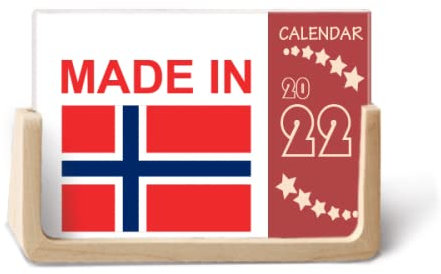 Norway Country Love 2022 Tischkalender Planer 12 Monate