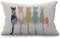 BGBDEIA Katzen-Kissenbezug, lustig, bunt, kreativ, kardierte Katzen, Baumwolle, Leinen, dekorativ, rechteckig, Kissenbezug für Sofa und Bett, Couch, 30 x 50 cm