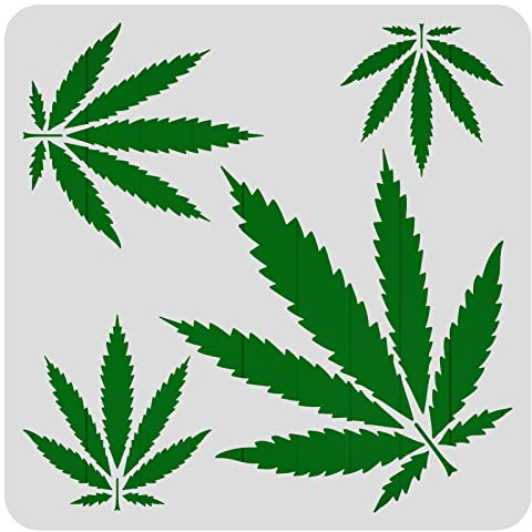 BENECREAT Topfblatt-Zeichenschablonen, 30,5 x 30,5 cm, Baumblatt-Malvorlagen für Scrapbooking, Stoff, Bodenmöbel, Wandkunst