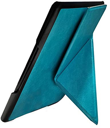 UHCOM Custodia per Kindle 4 4a Generazione 2011 D01100, Custodia Protettiva in Pelle PU Magnetica per Kindle 5 K5 K4 K4S K4B 2012 (Color : Lake Blue)