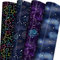 GIOLNIAY Sternenhimmel-Geschenkpapier für Jungen und Mädchen, Geburtstag, Babyparty, Neon-Sterne, Aquarell-Nachthimmel mit Sternbildern und Wolken, Galaxie mit Nebel, einfach zu verstauen, nicht zu