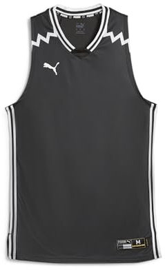 PUMA Hoops Team Game Basketballtrikot Herren schwarz/weiß, M