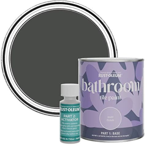 Rust-Oleum Green Water-Resistant Bathroom Tile Paint in Matt Finish - After Dinner 750ml