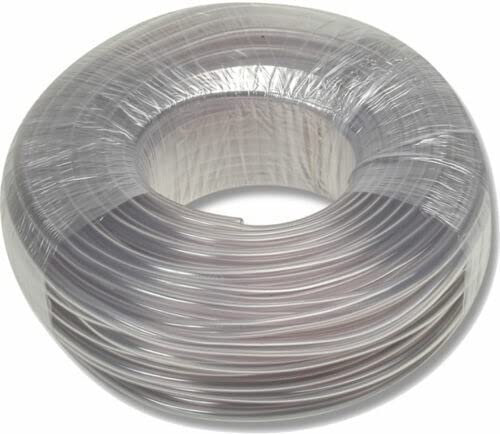 Tubo irrigazione trasparente antigelo per giardinaggio e agricoltura pvc gomma per innaffiare Ø mm 12x17 1/2 MT 100