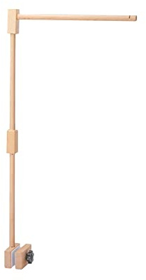 Holz Baby Mobile Halterung Höhenverstellbar,Kinderzimmer Bettglocken Halterung DIY Baby Wiege Mobile Bett Glocke Halter Arm Halterung Wickeltisch Bettklingel Halterung Hängende Bett Glocken Spielzeug