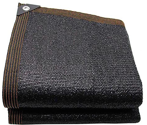 Potager Filet D'ombrage Extérieur Voile d'ombrage Toile D'ombrage de Protection Solaire pour L'extérieur 90% UV, pour Couvert Végétal, Serre, étable ou Chenil Noir,5x8m