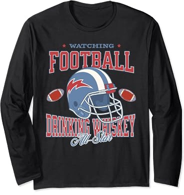 Fußball schauen und Whiskey trinken All Star Langarmshirt