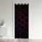 Gardine Waben Türvorhang 132x203cm für Tür Privatsphäre Geometrie Sechseck Verdunkelung Verdunkelungsvorhang Bunt Grid Art Neon Dekor Schrank Vorhang für Innentür Raumteiler Lila Rot Schwarz Zimmer