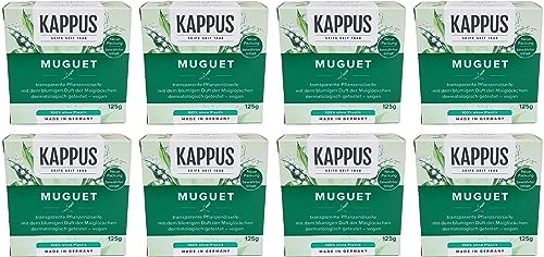 8er Pack Kappus Muguet(Maiglöckchen) Seife 8x125g