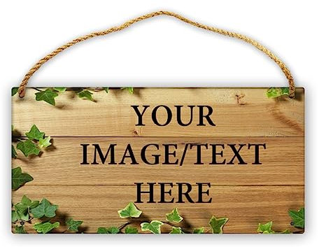 Panneaux en bois personnalisés Panneau en bois à suspendre personnalisé Panneau de bienvenue personnalisé Panneau de texte personnalisé pour ferme, maison, magasin, café, garage, pub, art mural 6 x 12
