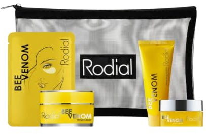 Rodial Bee Venom Little Luxuries Geschenkset Beaute | Reinigungsbalsam (20 ml), Feuchtigkeitscreme (15 ml), Augenpflaster, Augencreme (5 ml)