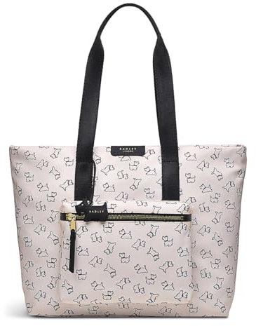 RADLEY London - Radders Road Responsible - Large Tote Bag with Zipper - Ideal Womens Work Bag with Top Handle or Laptop Bag, Oat Milk, L