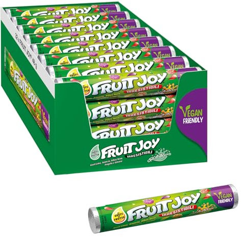 FRUIT JOY Original Caramelle Gommose alla Frutta Assortite, 32 Tubi da 48g (1,5kg)