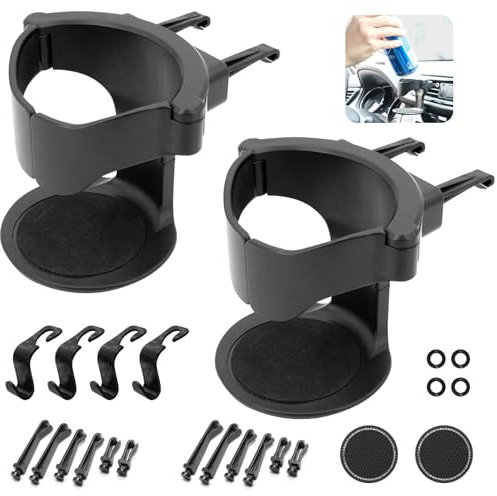 LLTLGF 2Pce Porte Gobelet Voiture, Porte-Gobelet De Ventilation De Voiture,Porte-gobelet de Voiture Réglable,pour SUV/Camion/Support Gobelet Voiture