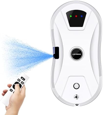 LIECTROUX YW610 Robot Lavavetri Spruzzo Acqua Ultrasonico, Pulizia A Secco e Bagnato, Percorso AI, Telecomando