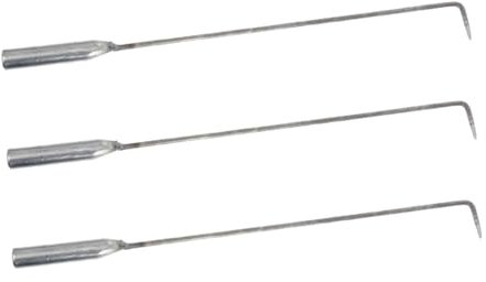 Milisten 3-teiliges Set Lagerfeuer-Poker BBQ-zubehör Outdoor Indoor Feuerstelle Werkzeuge Stahl Camping Werkzeuge Zubehör