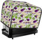 Copertura per tostapane a 2 fette di copertura per tostapane viola foglie melanzane resistente alle macchie Cucina Piccolo Elettrodomestico Copertura lavabile in lavatrice Regalo da donna