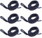Cabos De Amarre Para Barcos 6 piezas de línea de defensa de barco de doble trenzado, línea de amarre marina for yates, accesorios for barcos marinos, 6 mm x 1,5 m Para Embarcaciones, Barcos PequeñOs Y