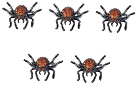 CALLARON 5 Pz Anello Di Ragno Sparatutto in Ragnatela Adesivi Anelli Aperti Impilabili Fantastici Gadget Anello Punk Gotico Decorazione Del Ragno Di Halloween Incantesimi Lega Di Zinco